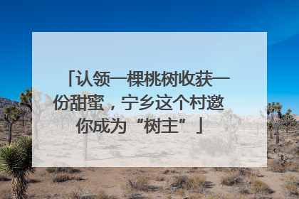认领一棵桃树收获一份甜蜜，宁乡这个村邀你成为“树主”