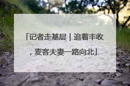 记者走基层｜追着丰收，麦客夫妻一路向北