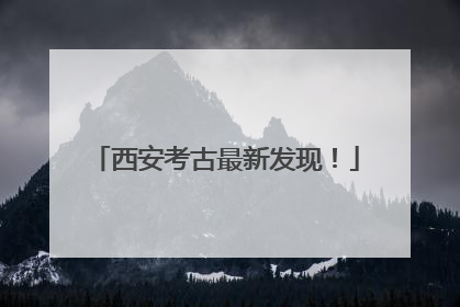 西安考古最新发现！