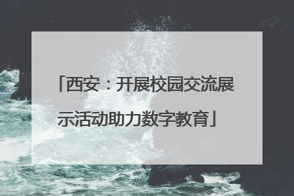 西安：开展校园交流展示活动助力数字教育