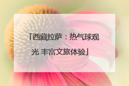 西藏拉萨：热气球观光 丰富文旅体验