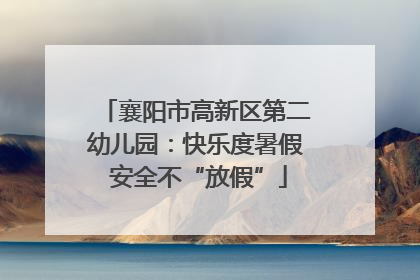 襄阳市高新区第二幼儿园：快乐度暑假 安全不“放假”