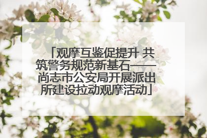 观摩互鉴促提升 共筑警务规范新基石——尚志市公安局开展派出所建设拉动观摩活动