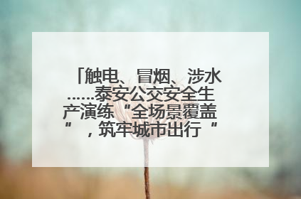 触电、冒烟、涉水……泰安公交安全生产演练“全场景覆盖”，筑牢城市出行“安全生命线”