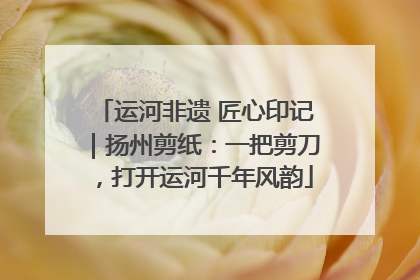 运河非遗 匠心印记｜扬州剪纸：一把剪刀，打开运河千年风韵