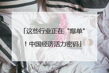 这些行业正在“爆单”！中国经济活力密码