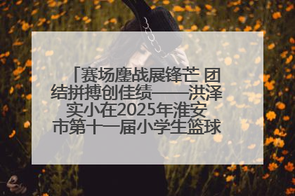 赛场鏖战展锋芒 团结拼搏创佳绩——洪泽实小在2025年淮安市第十一届小学生篮球比赛中再获佳绩