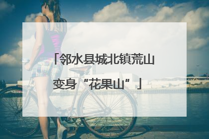 邻水县城北镇荒山变身“花果山”