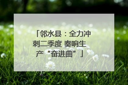 邻水县：全力冲刺二季度 奏响生产“奋进曲”