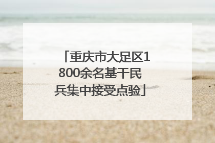 重庆市大足区1800余名基干民兵集中接受点验