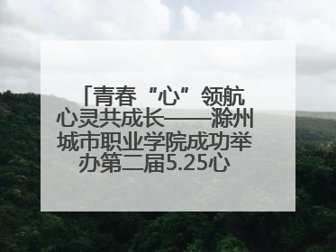 青春“心”领航 心灵共成长——滁州城市职业学院成功举办第二届5.25心理嘉年华活动