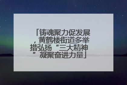 铸魂聚力促发展，黄鹤楼街道多举措弘扬“三大精神”凝聚奋进力量