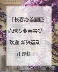 长春办首届匹克球专业赛事受欢迎 新兴运动正走红
