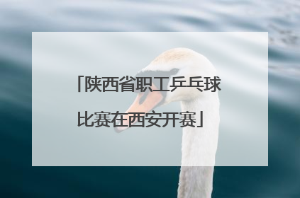 陕西省职工乒乓球比赛在西安开赛