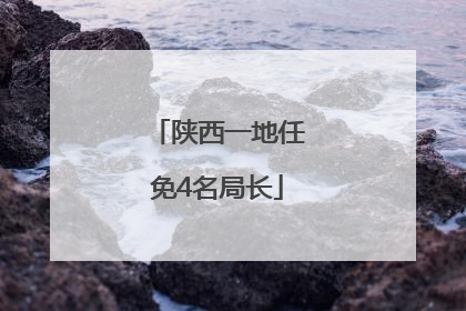 陕西一地任免4名局长