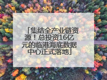 集结全产业链资源！总投资16亿元的临港海底数据中心正式落地
