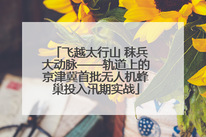 飞越太行山 秣兵大动脉——轨道上的京津冀首批无人机蜂巢投入汛期实战