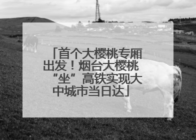 首个大樱桃专厢出发！烟台大樱桃“坐”高铁实现大中城市当日达