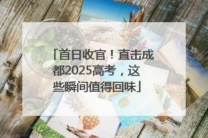 首日收官！直击成都2025高考，这些瞬间值得回味