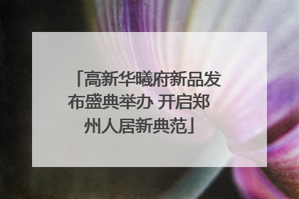 高新华曦府新品发布盛典举办 开启郑州人居新典范