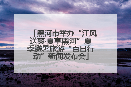 黑河市举办“江风送爽·夏享黑河”夏季避暑旅游“百日行动”新闻发布会