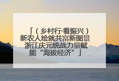 （乡村行·看振兴）新农人绘就共富新图景 浙江庆元统战力量赋能“海拔经济”