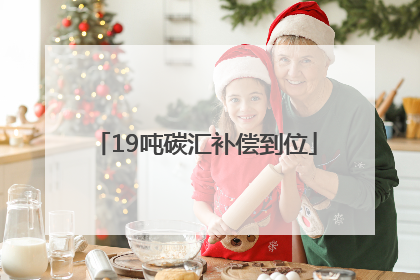19吨碳汇补偿到位