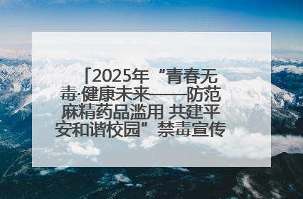 2025年“青春无毒·健康未来——防范麻精药品滥用 共建平安和谐校园”禁毒宣传专题活动在咸宁举行