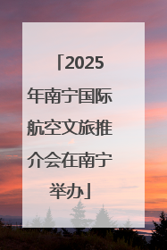 2025年南宁国际航空文旅推介会在南宁举办