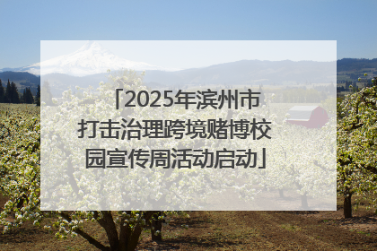 2025年滨州市打击治理跨境赌博校园宣传周活动启动