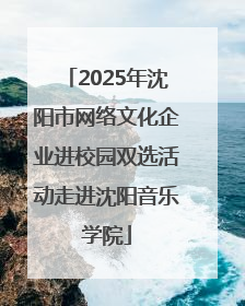 2025年沈阳市网络文化企业进校园双选活动走进沈阳音乐学院