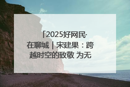 2025好网民·在聊城｜宋建果：跨越时空的致敬 为无名烈士“正名”