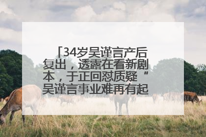 34岁吴谨言产后复出，透露在看新剧本，于正回怼质疑“吴谨言事业难再有起色”：女人在任何年纪都有她的光彩