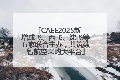 CAEE2025新增成飞、西飞、沈飞等五家联合主办，共筑数智航空采购大平台
