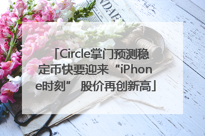 Circle掌门预测稳定币快要迎来“iPhone时刻” 股价再创新高